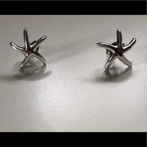Sterling Silver Starfish Earrings